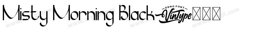Misty Morning Black字体转换